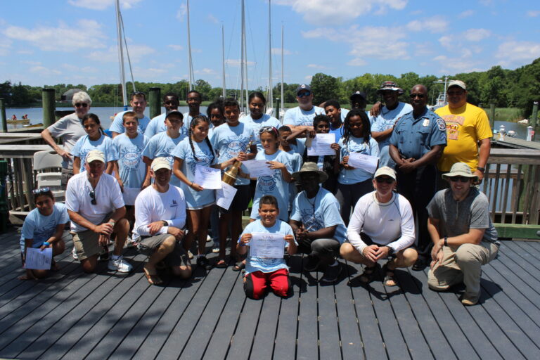 Kid Sailing Camp with Annapolis Police in Capital Gazette